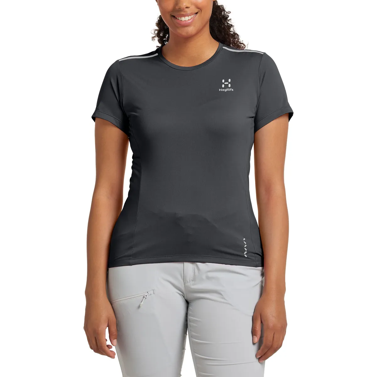 Camiseta Mujer L.I.M Tech Tee Women Haglöfs Gris