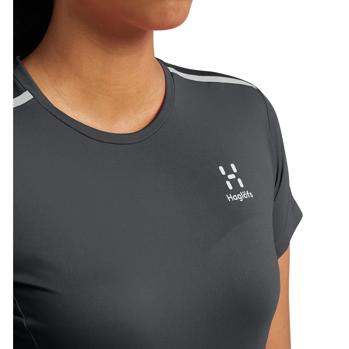 Camiseta Mujer L.I.M Tech Tee Women Haglöfs Gris