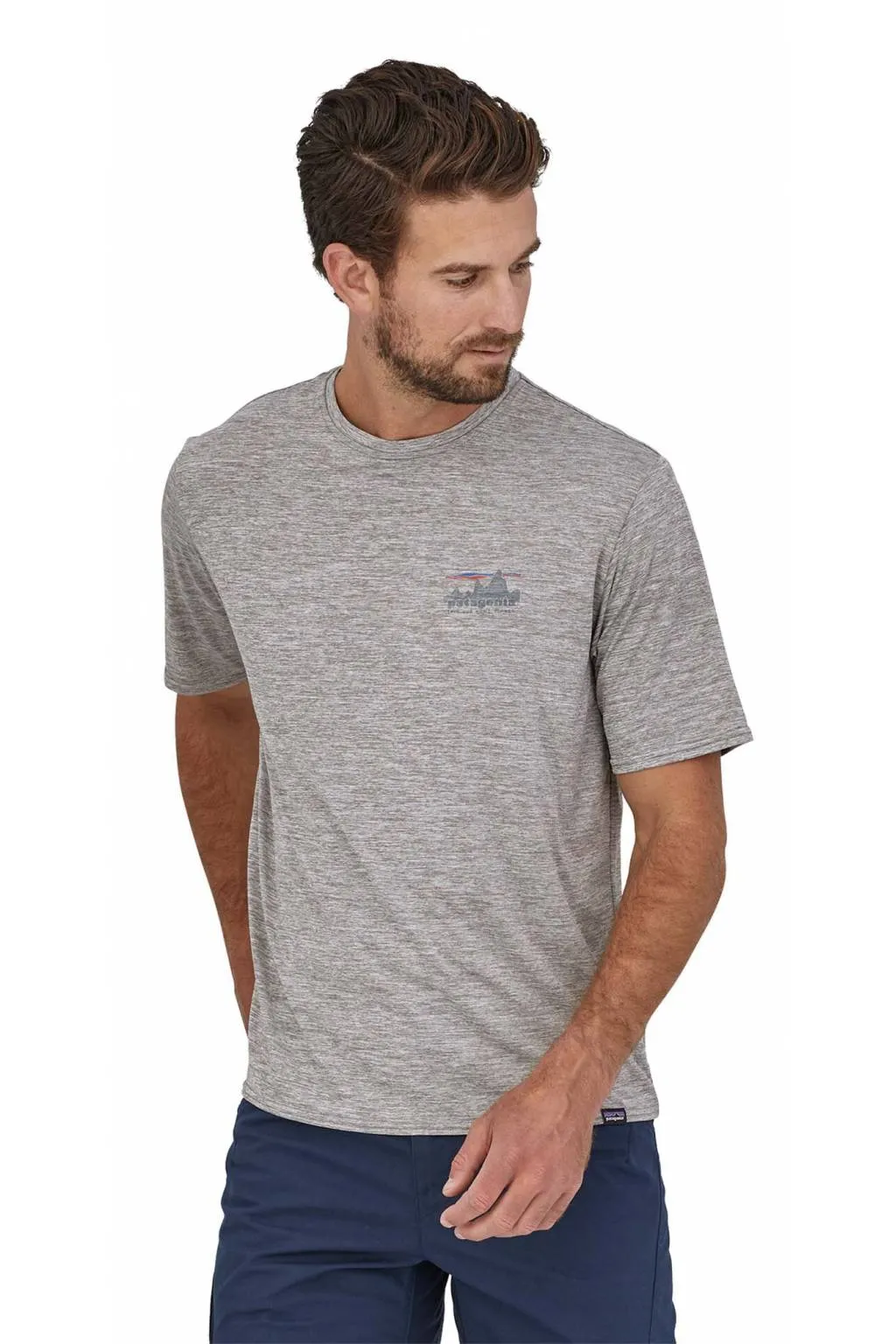 Camiseta Patagonia Hombre Capilene Cool Daily Graphic 45235 Feather Grey
