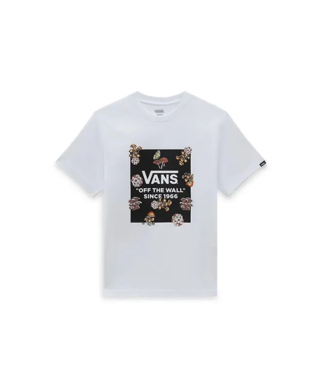 Camiseta Vans Fungi Box Fill Blanco Niño