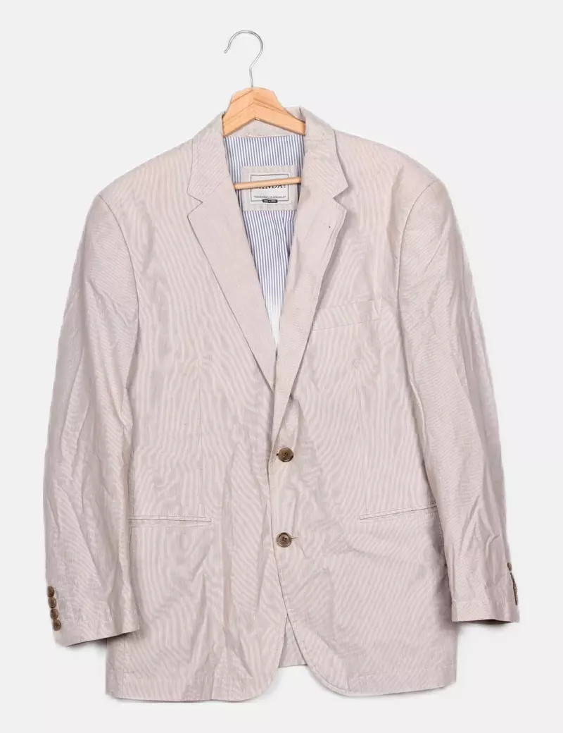C&A Blazer beige básica