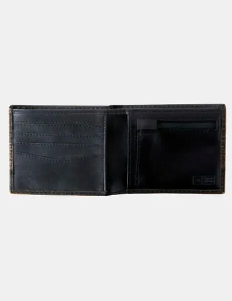 CARTERA STAGGER RFID 2 IN 1  BLACK/BROWN