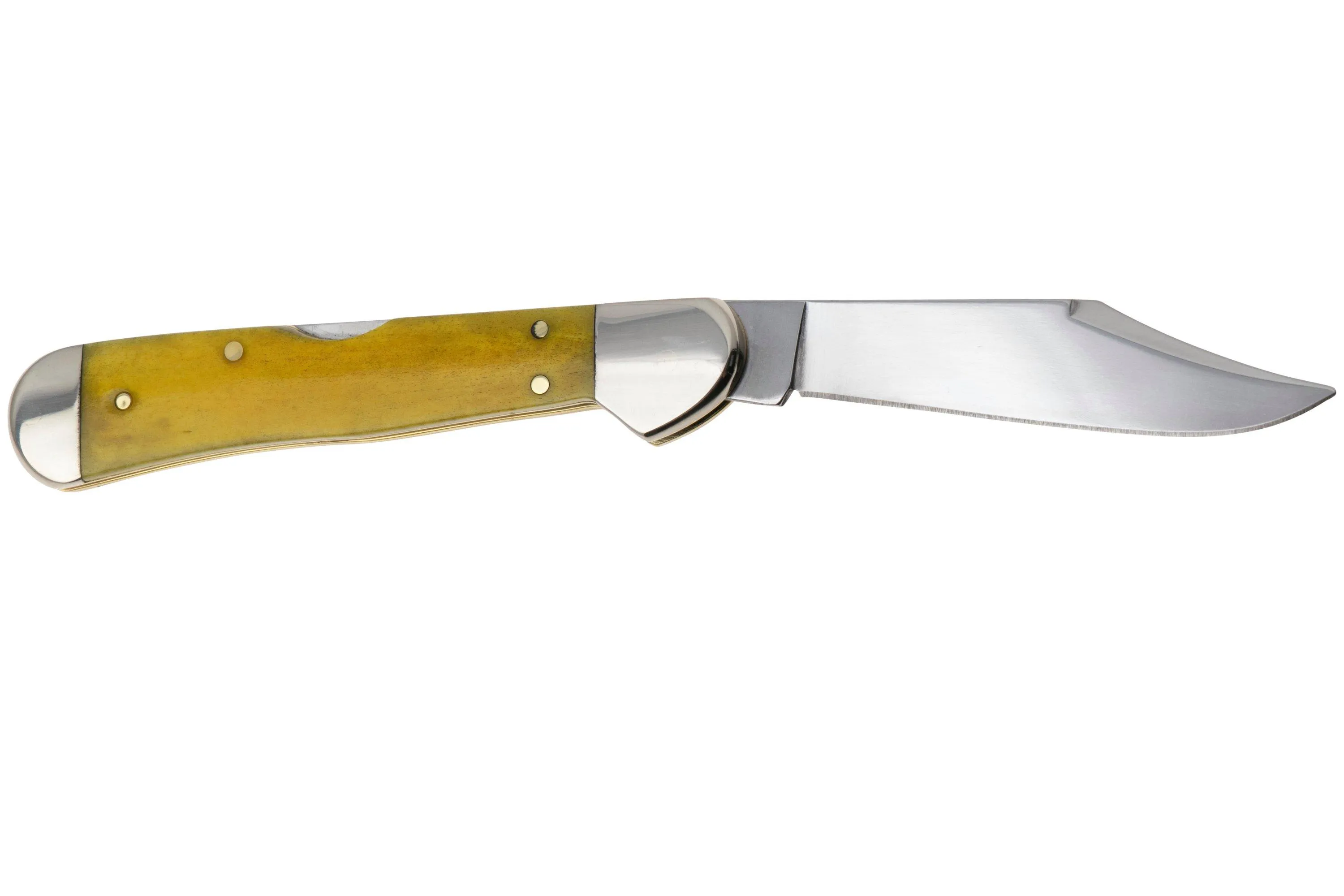 Case Mini CopperLock 20034 Smooth Yellow Bone 61749L SS, navaja