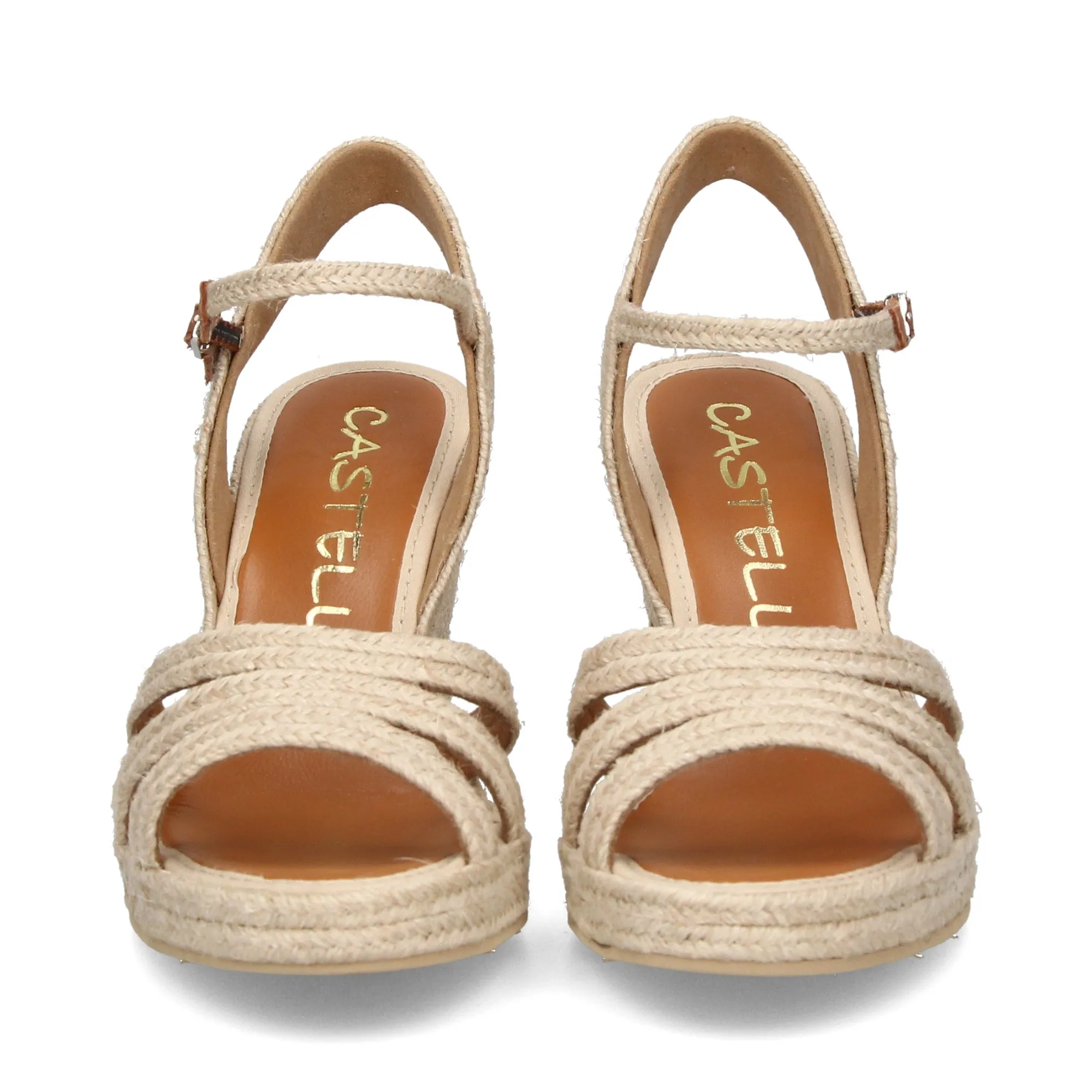 CASTELLER Sandalias cuña de Mujer NATURAL