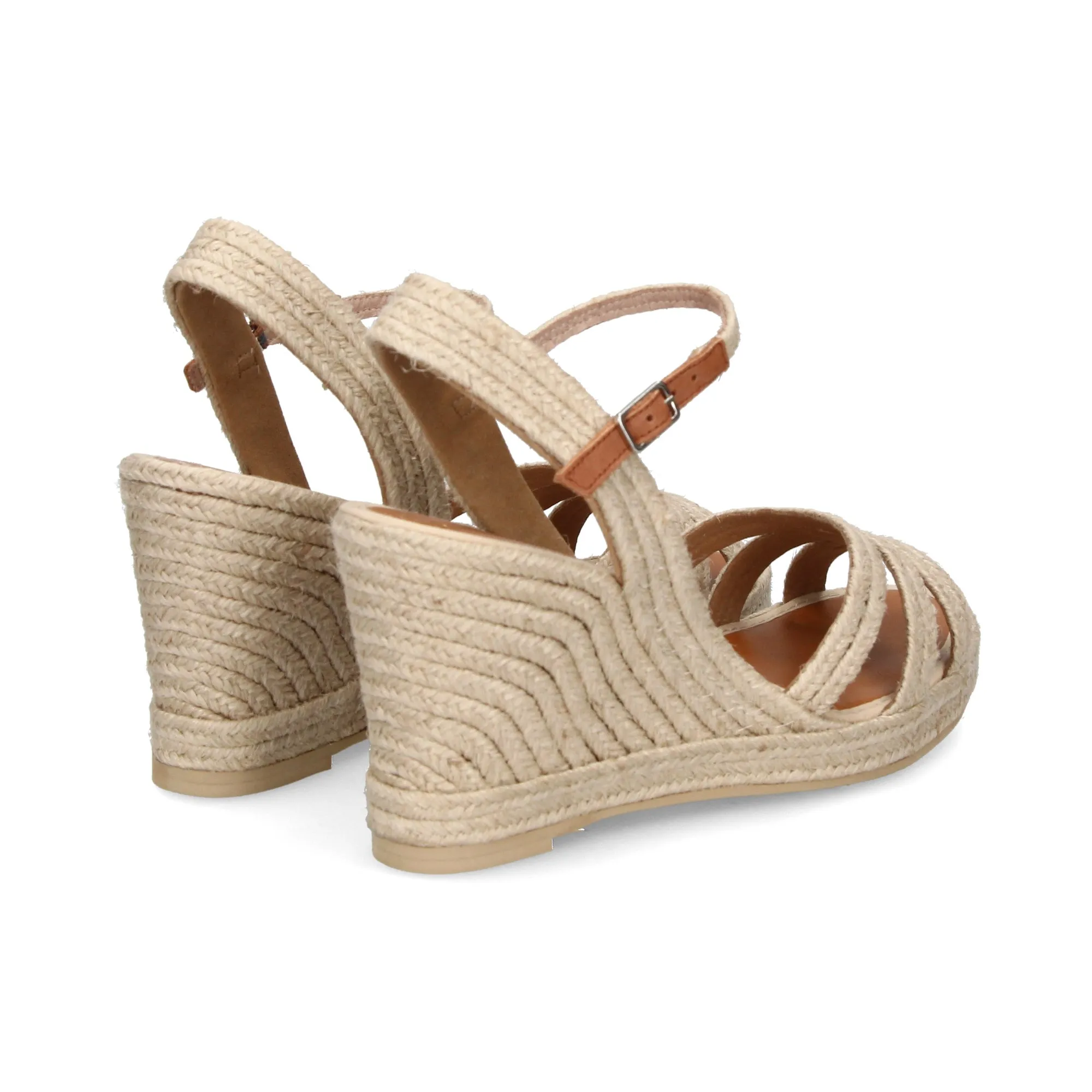 CASTELLER Sandalias cuña de Mujer NATURAL