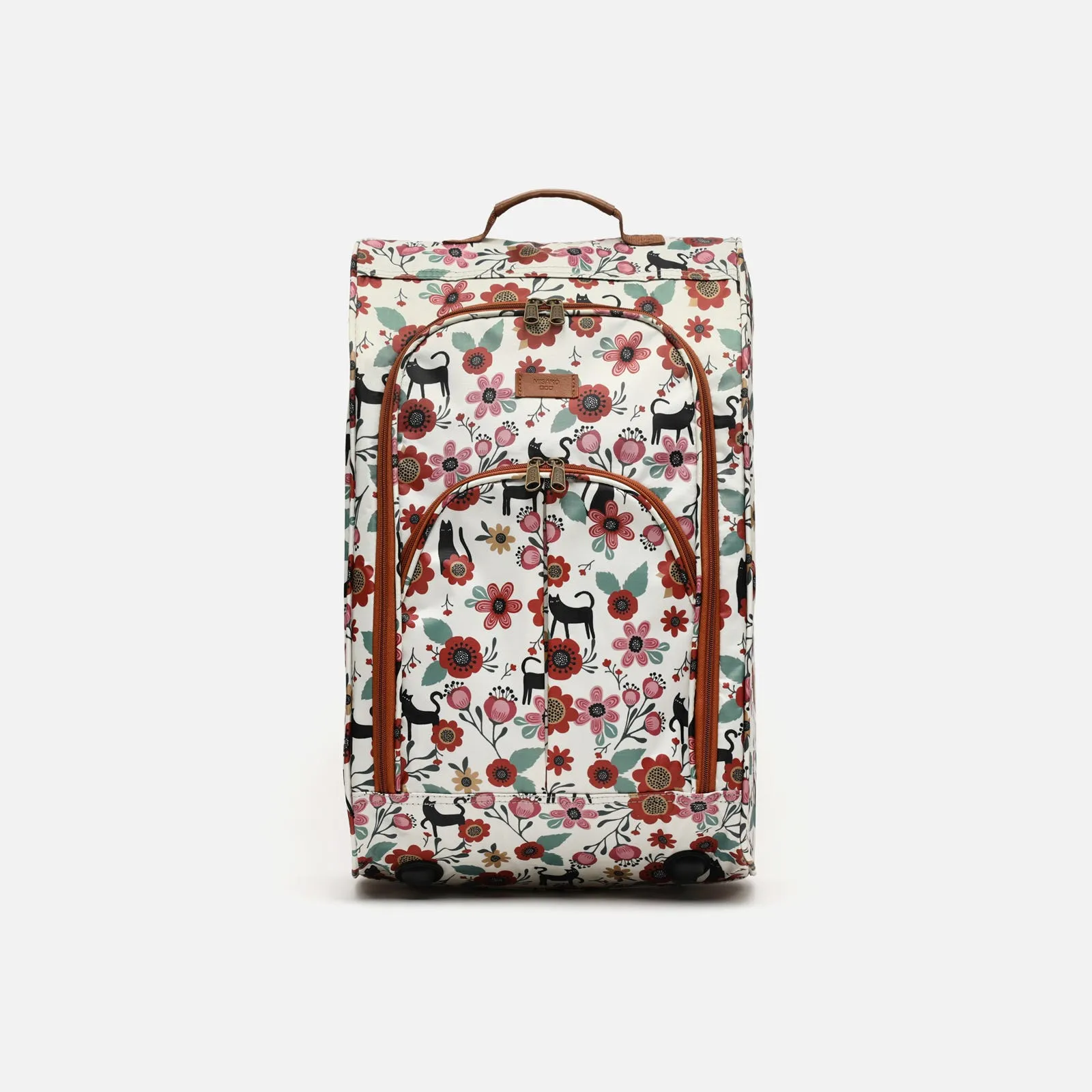 Catflor maleta pequea plegable estampada