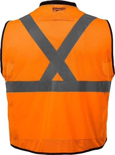 Chaleco de seguridad naranja de alto rendimiento y alta visibilidad Clase 2: L/XL (CSA)