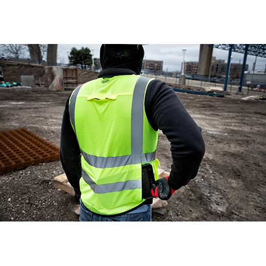 Chaleco de seguridad naranja de alto rendimiento y alta visibilidad Clase 2: L/XL (CSA)