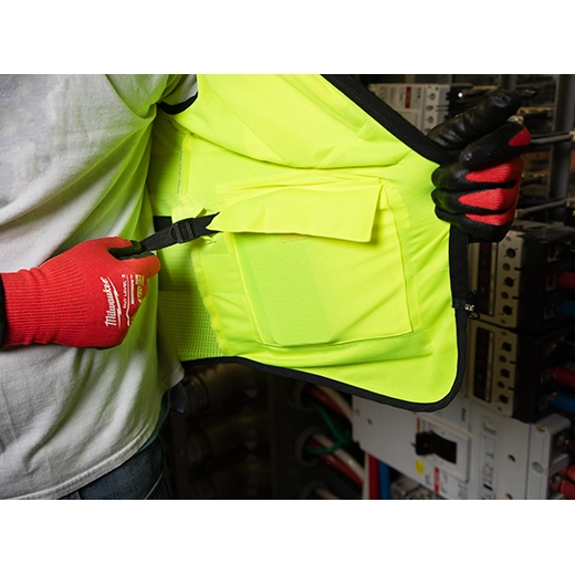 Chaleco de seguridad naranja de alto rendimiento y alta visibilidad Clase 2: L/XL (CSA)