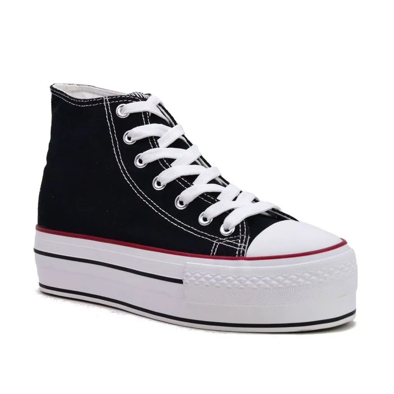 Champion Deportivo Bota Tela Alto American Sport Plataforma Doble