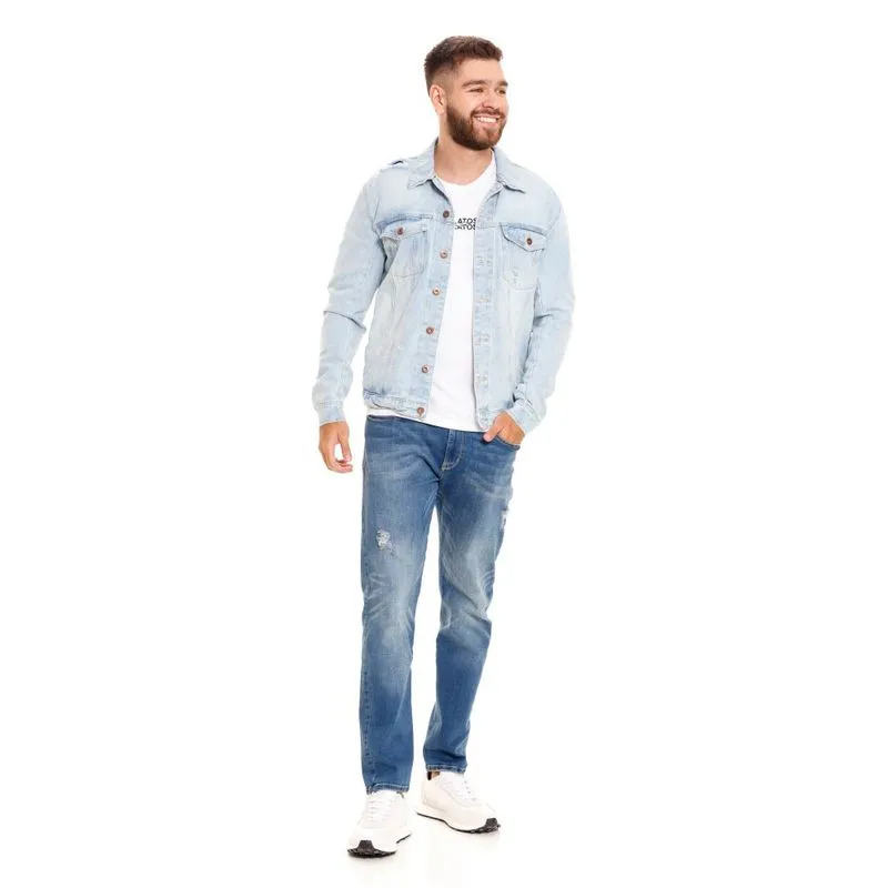 Chaqueta Casual Para Hombre Fun Denim   Pilatos