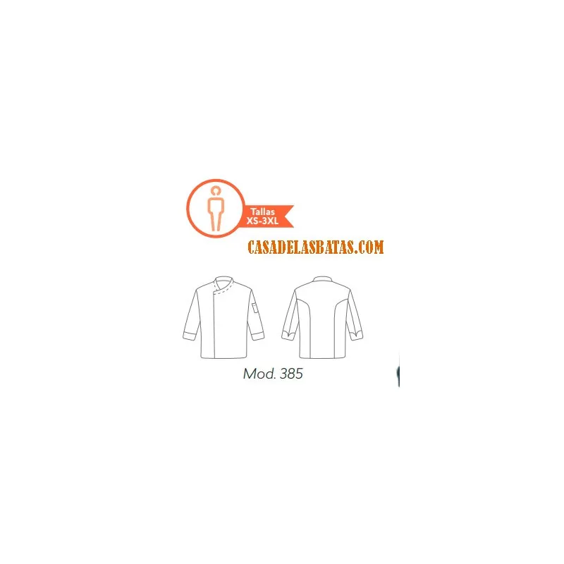 CHAQUETA COCINA TEJIDO VAQUERO CHAMBRAY AZUL íNDIGO ROGER  OFERTA