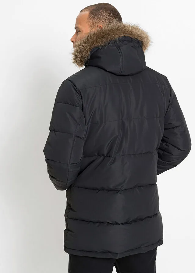 Chaqueta de invierno con capucha Negro