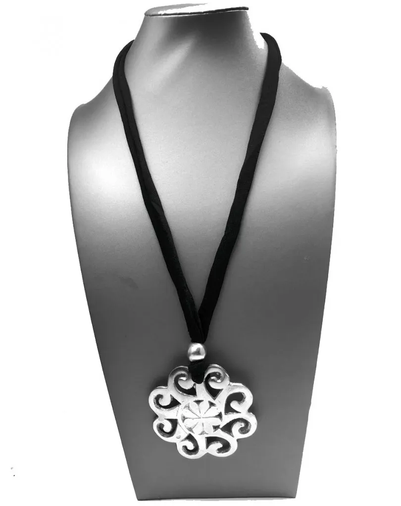 COMPRAR COLLARES MUJER LARGOS CON COLGANTE PLATA MANDALAS