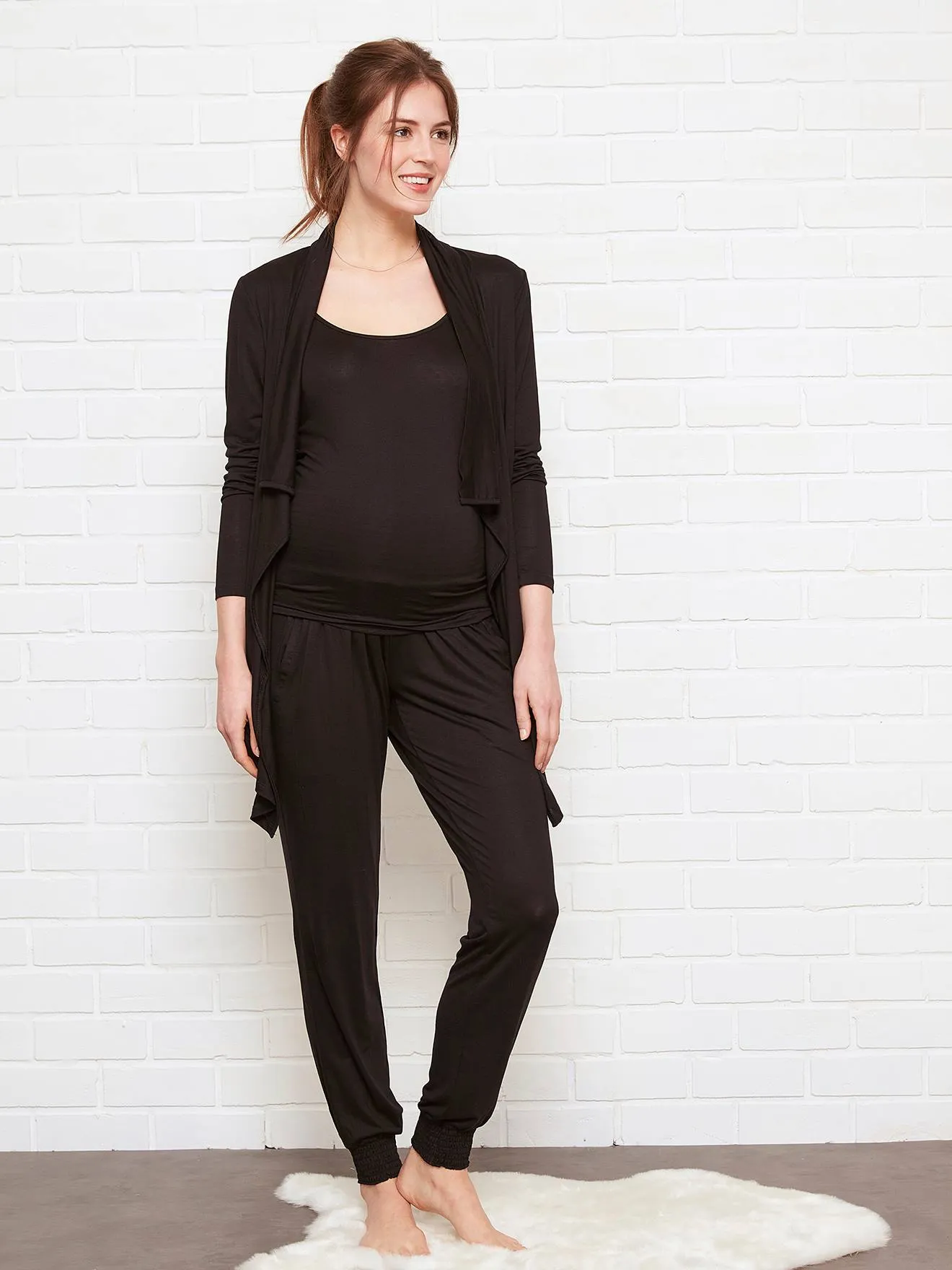 Conjunto de 3 prendas evolutivo homewear de embarazo