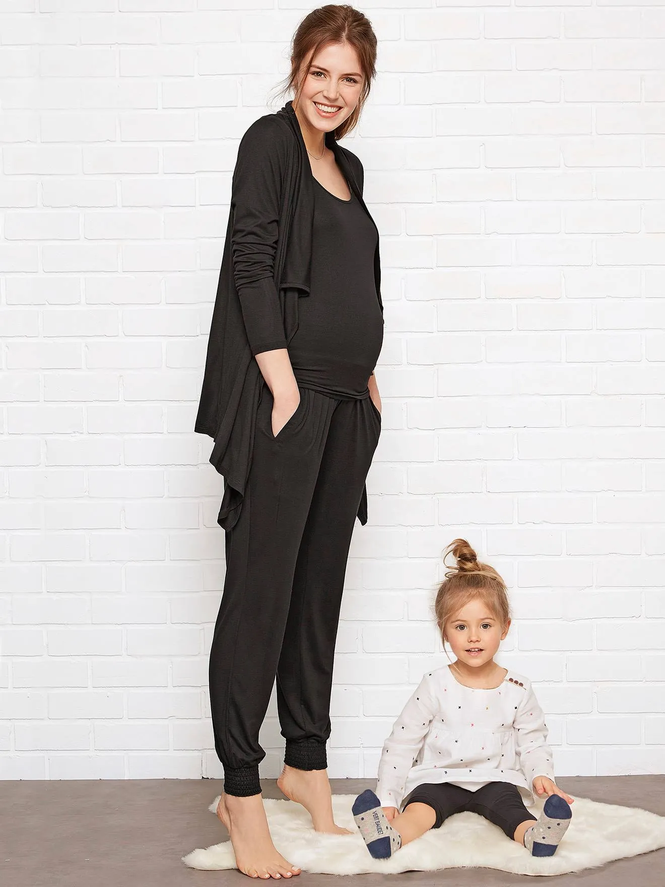 Conjunto de 3 prendas evolutivo homewear de embarazo