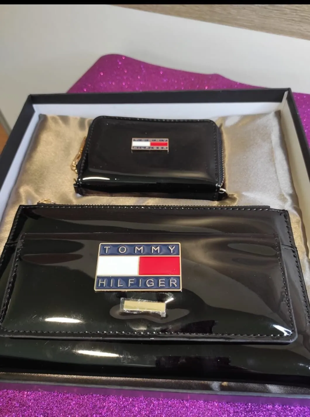 Conjunto de carteras charol