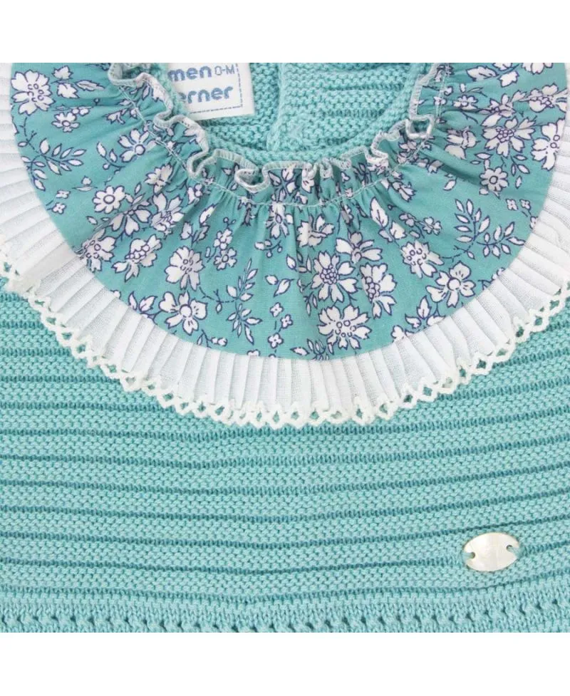Conjunto Dos Piezas Carmen Taberner Bebé Flores Verde