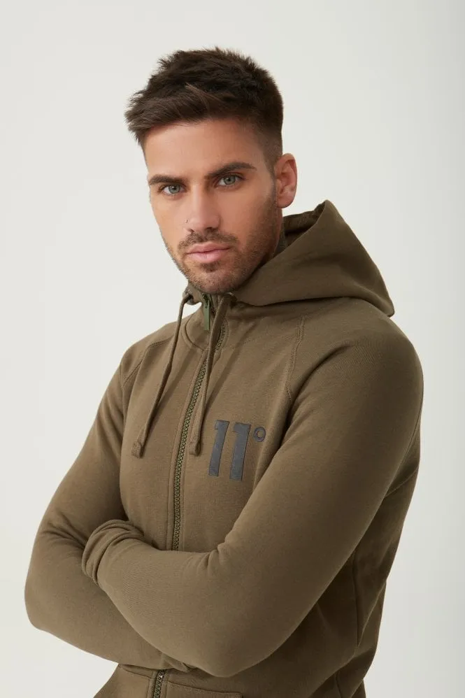 CORE FULL ZIP HOODIE KHAKI