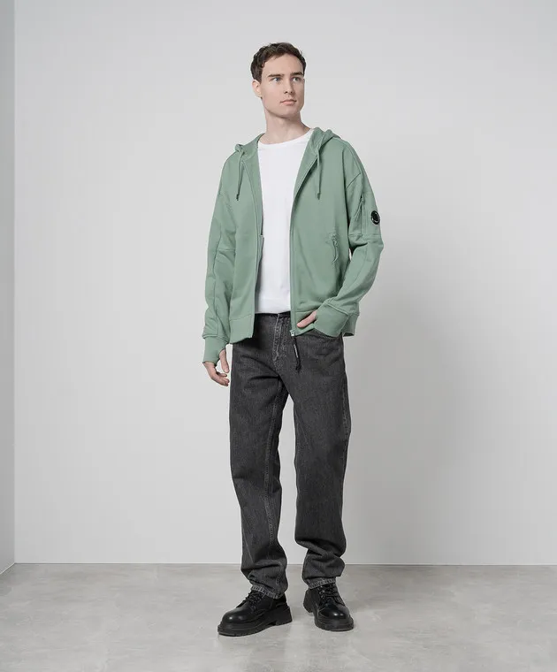 C.P. Company Green sports jacket with a logo