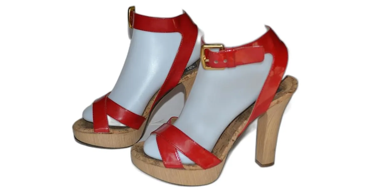 D&G sandalias Roja 