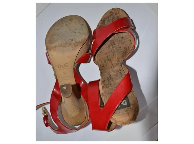 D&G sandalias Roja 