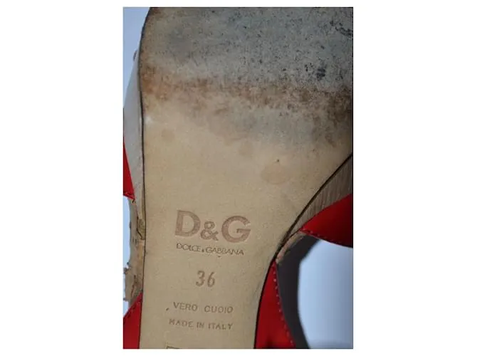 D&G sandalias Roja 