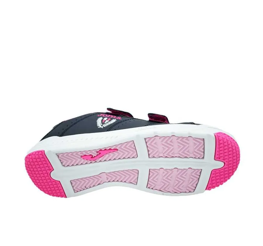 DEPORTIVO JOMA WPLAYW2193V PARA NIÑOS PLAY JR 2193 MARINO/FUXIA CON DOBLE VELCRO Y PLANTILLA DE PIEL 26787