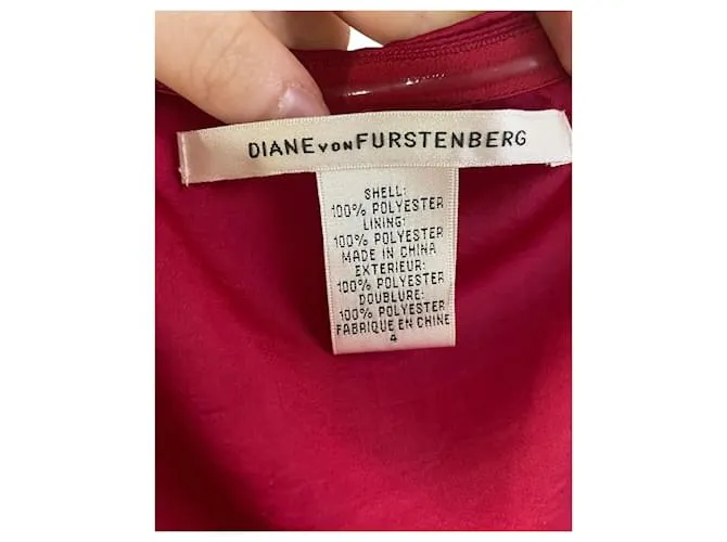 Diane Von Furstenberg Minivestido sin tirantes con volantes en poliéster burdeos 