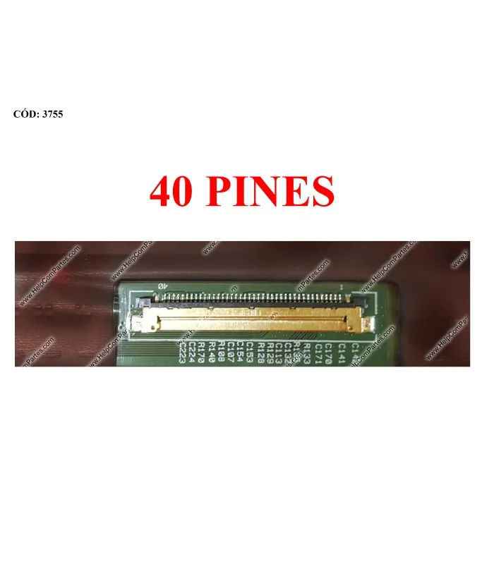 DISPLAY 17.3" 40PIN WLED SLIM FHD (1920X1080) NARROW MATTE 144HZ IPS NTS EDP VCD PCBA FLAT NO BRACKETS