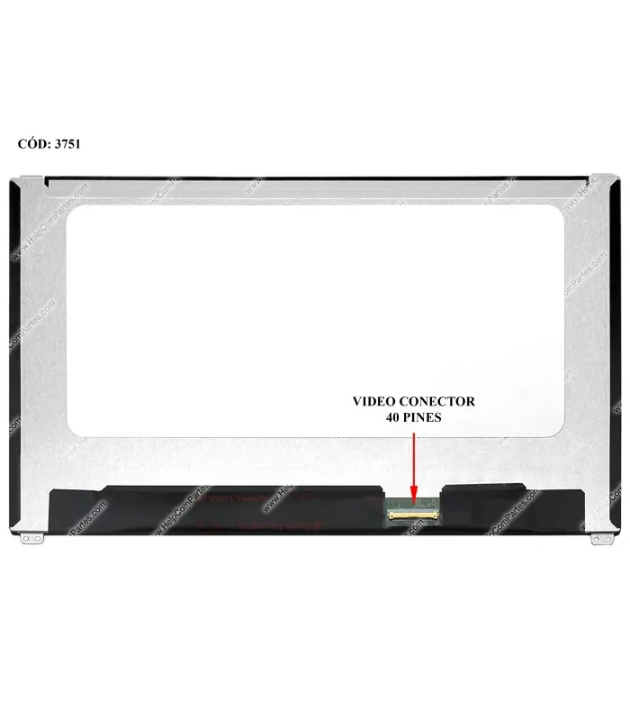 DISPLAY/TOUCH 14.0" 40PIN WLED SLIM FHD (1920X1080) MATTE 60HZ IPS TS I²C EDP VCD SEG. /D BRACKET AL BORDE