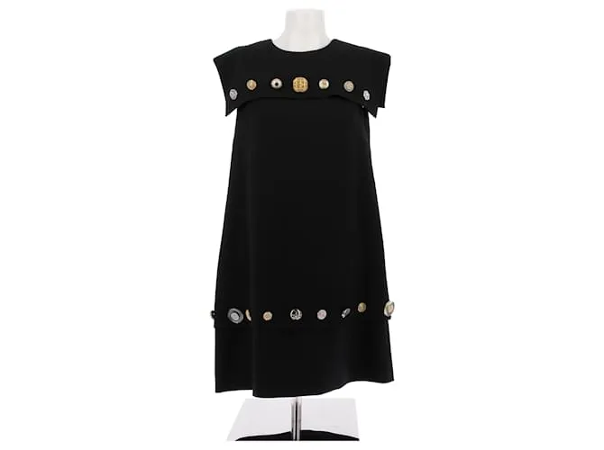 DOLCE & GABBANA Vestidos T.IT 44 Lana Negro 