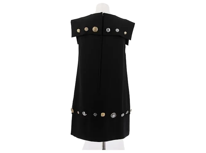 DOLCE & GABBANA Vestidos T.IT 44 Lana Negro 