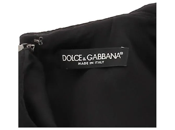 DOLCE & GABBANA Vestidos T.IT 44 Lana Negro 