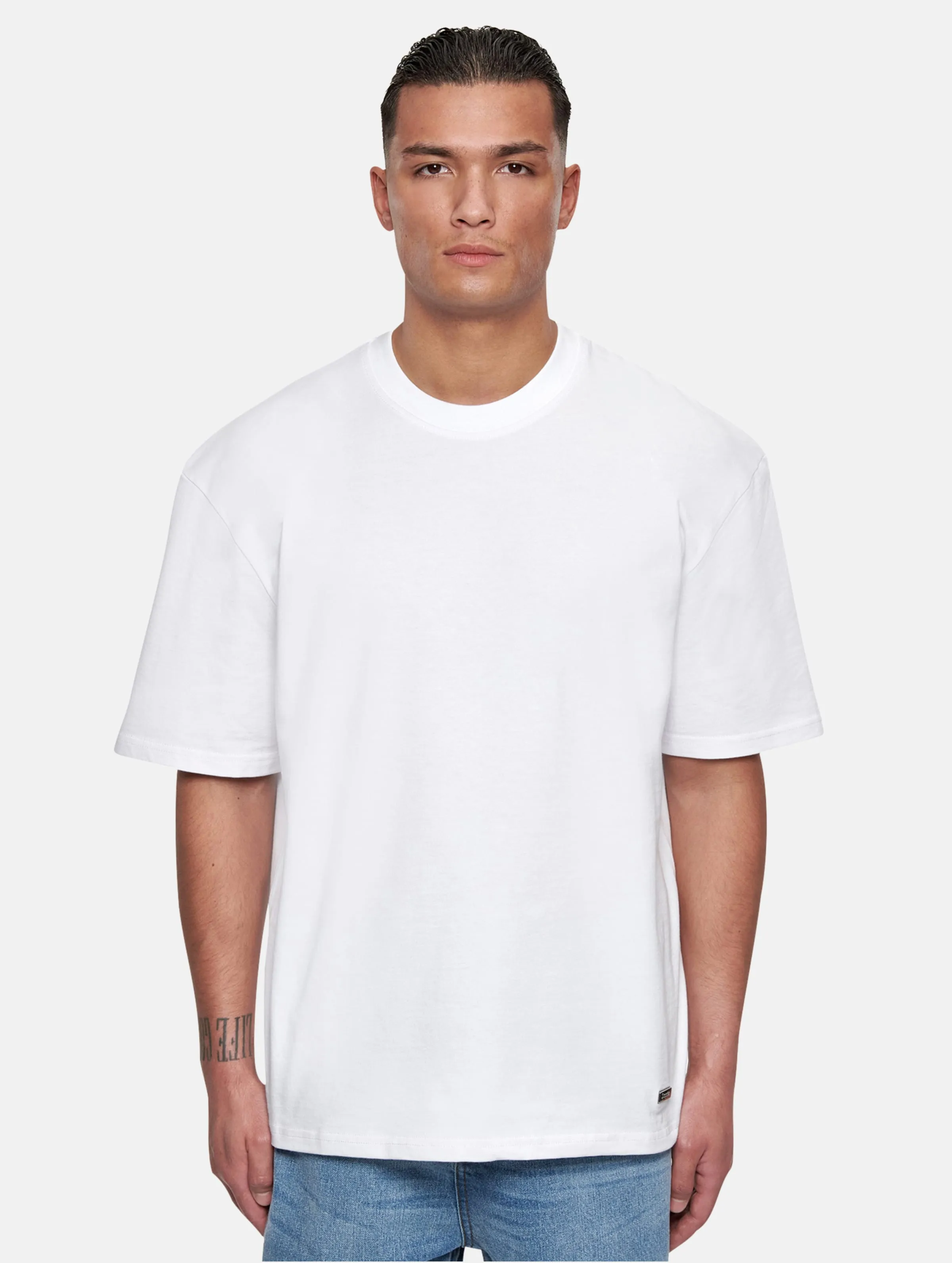 DROPSIZE DROPSIZE HEAVY OVERSIZE METAL PATCH BASIC TSHIRTS