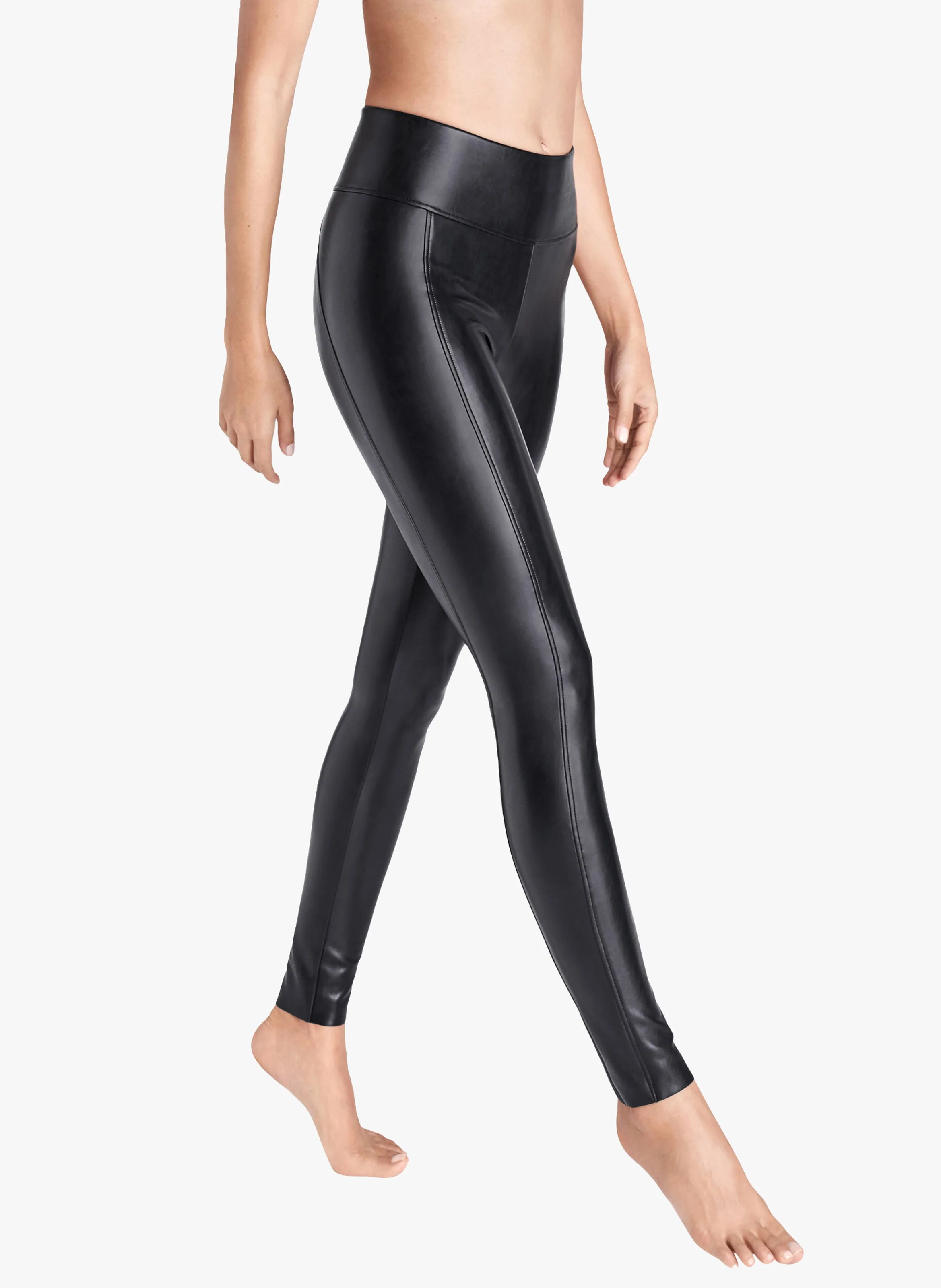 EDIE FORMING LEGGINGS  LEGGING DE CUERO VEGANO EN NEGRO