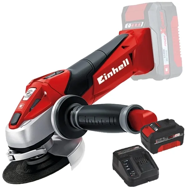 EINHELL  TEAG 18 LI PXC  AMOLADORA ANGULAR SIN BATERíAS Y CARGADORES, LIION, 18 V,  AH, 115 MM + EINHELL  PXC STARTER KIT 