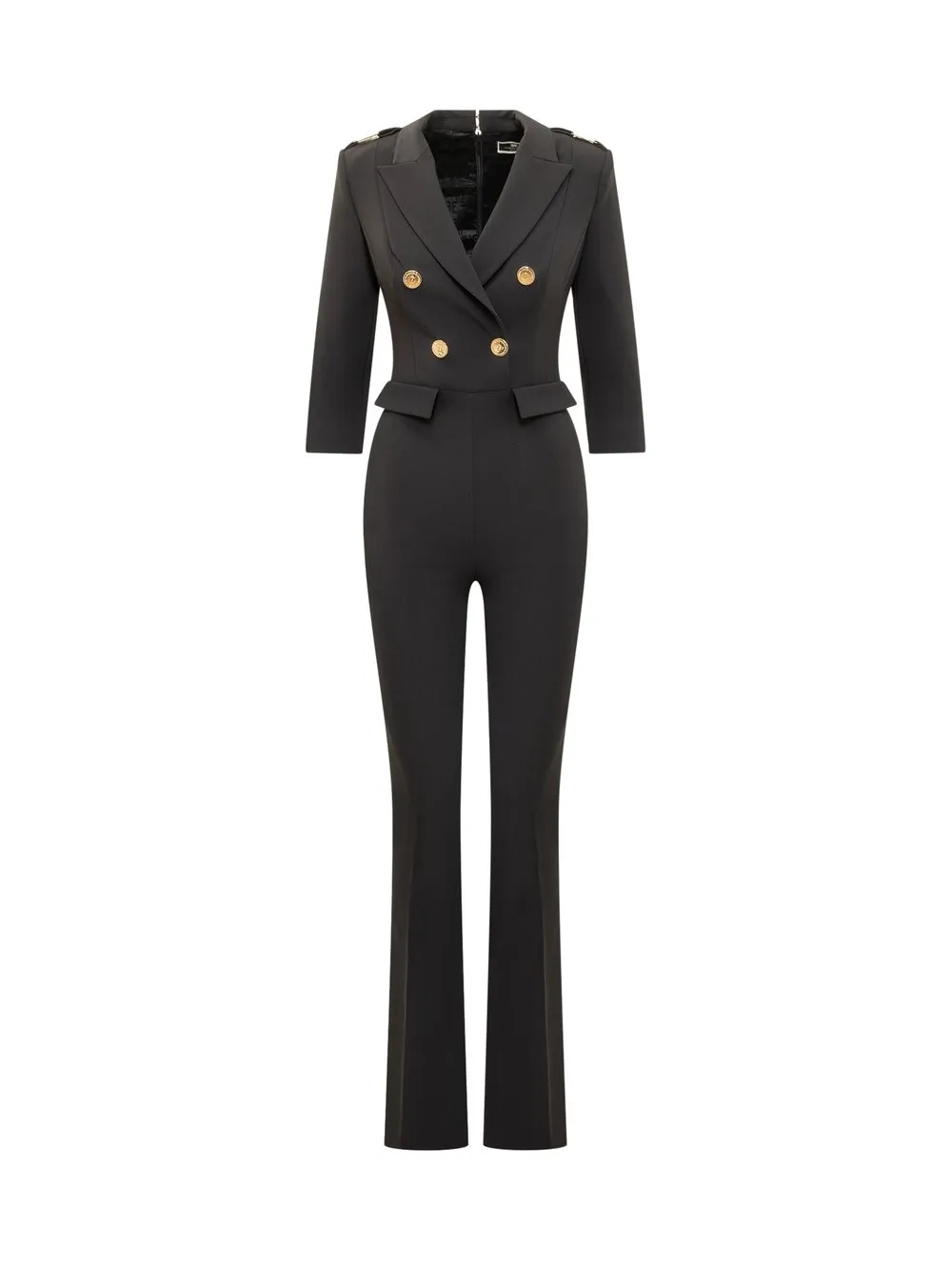 ELISABETTA FRANCHI DOUBLEBREASTED JUMPSUIT