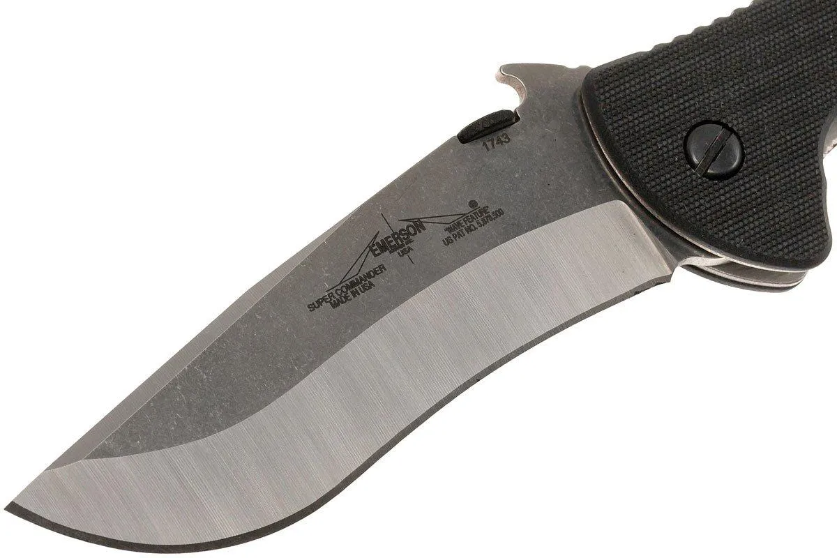 Emerson Super Commander plain edge, stonewashed