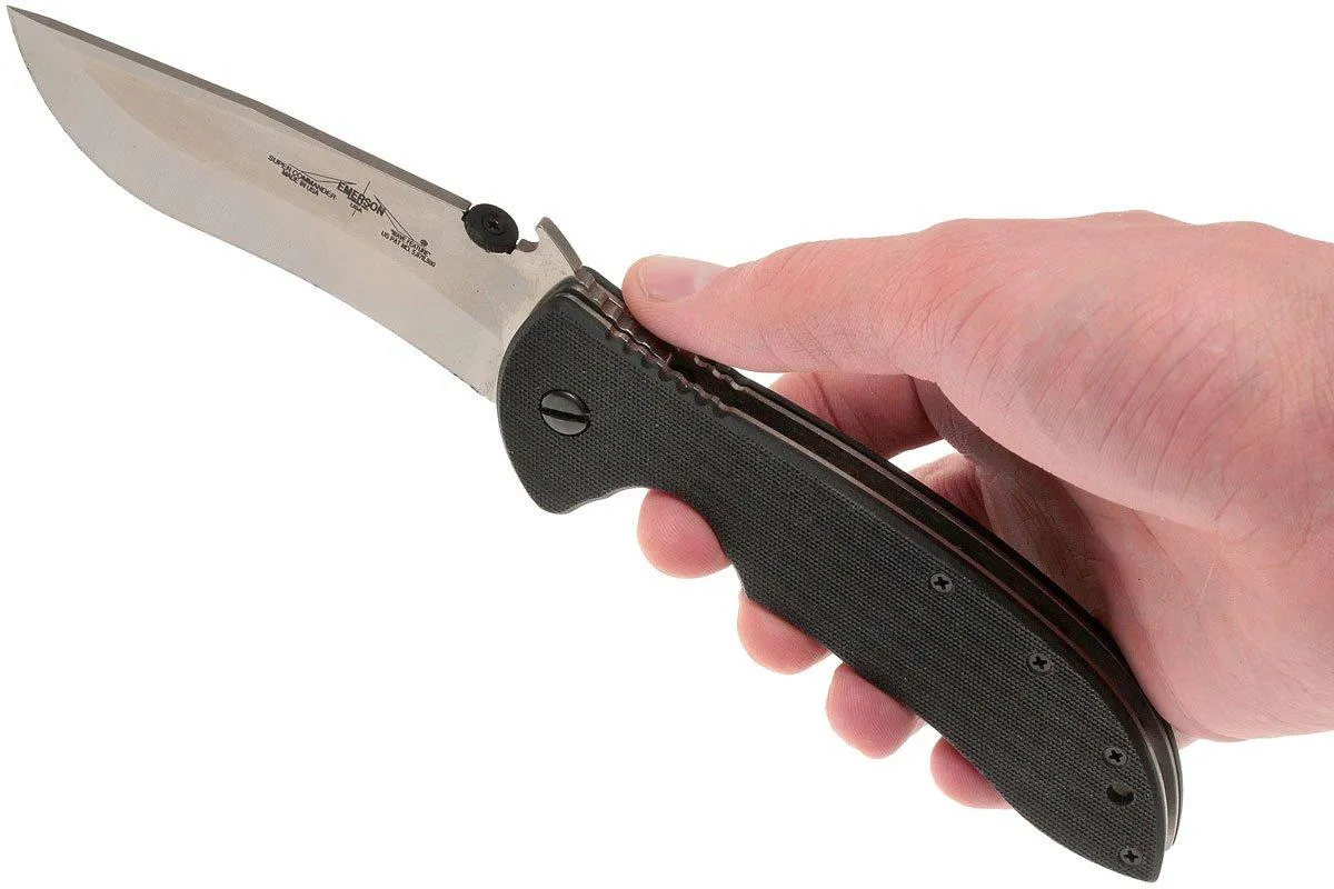Emerson Super Commander plain edge, stonewashed