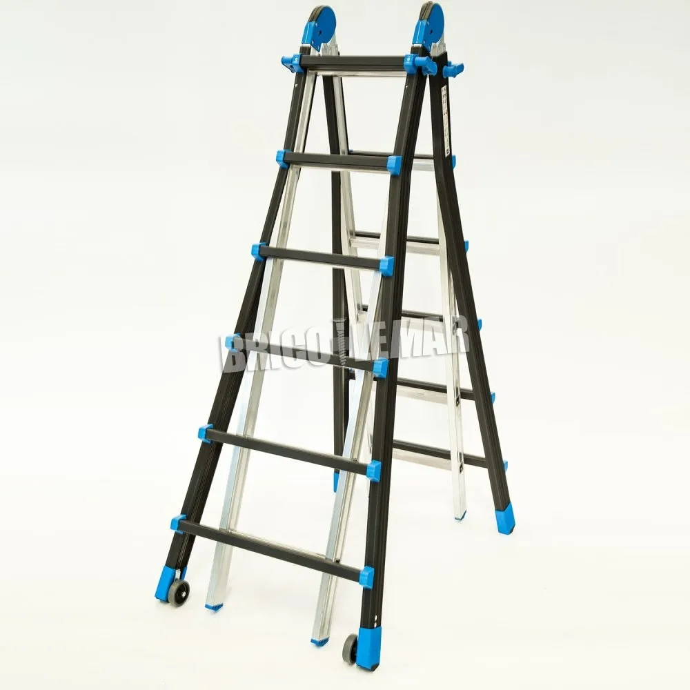 Escalera telescópica de aluminio MULTI 6+6 Plabell