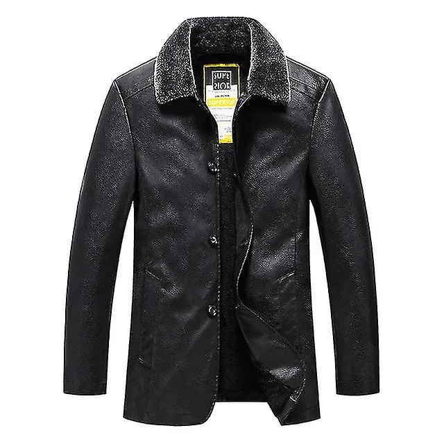 Estilo largo cálido. Chaqueta de hombre