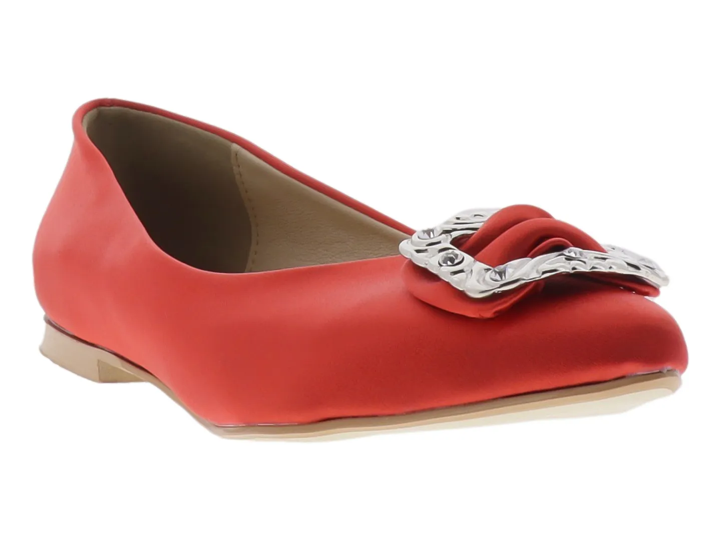 Flats Oyyi 51300 Rojo Para Mujer