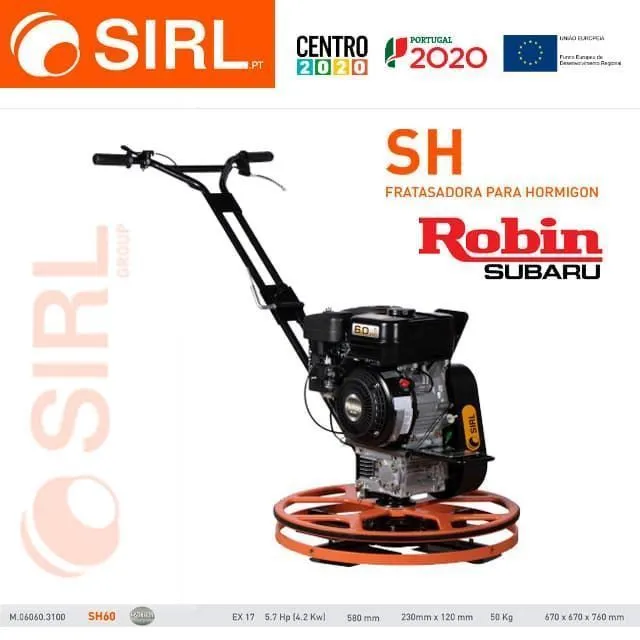 Fratasadora Gasolina SIRL SH60 Robin Subaru EX17