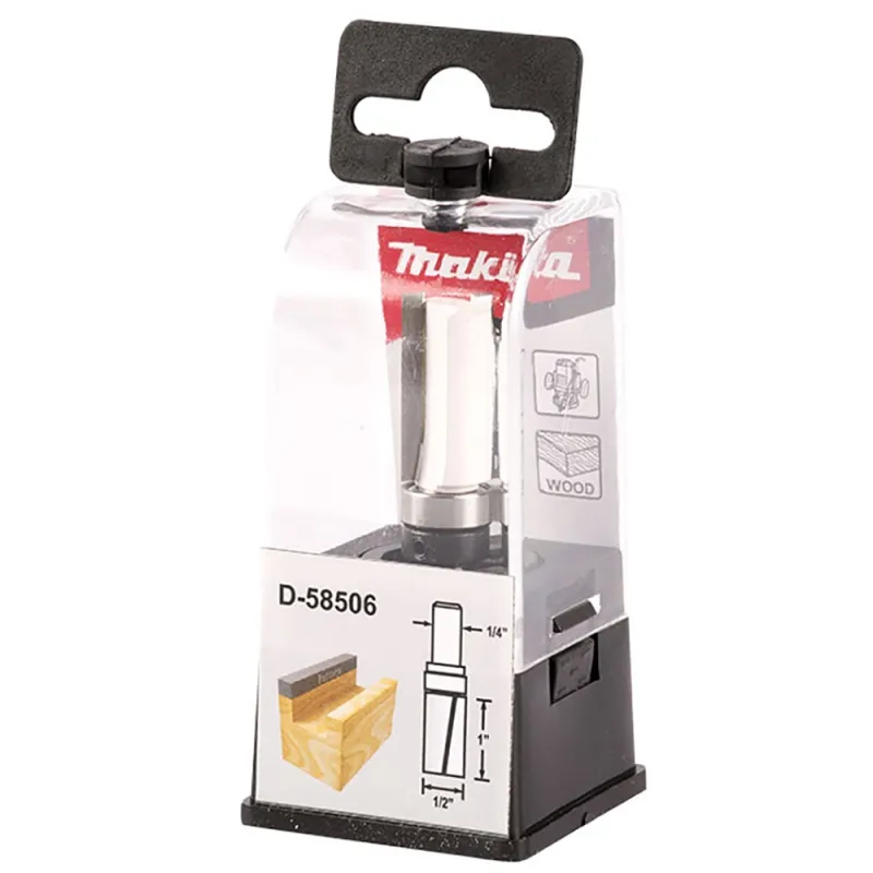 FRESA RECTA PARA RANURAS 1/4" X 1/2" CON RODAJE MAKITA D58506
