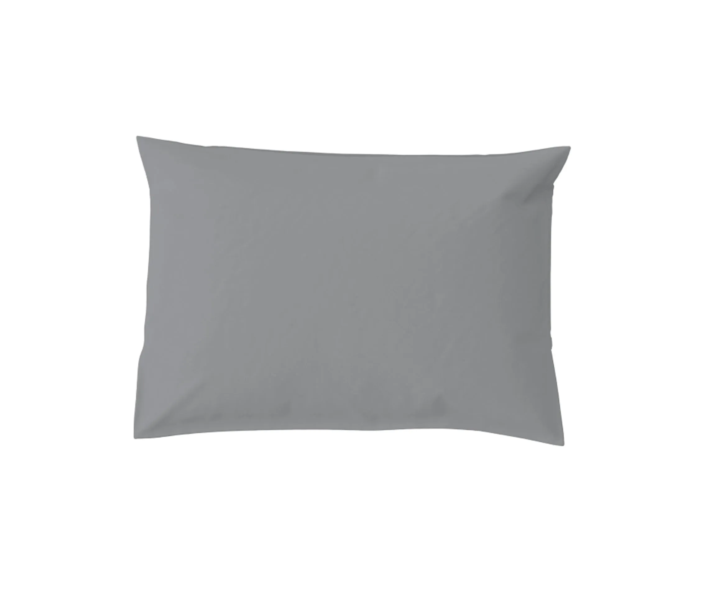 Funda Almohada Lisa Satén Plomo Cama 150
