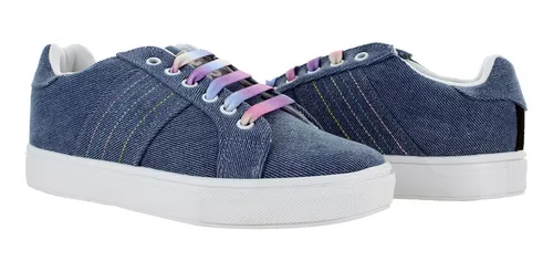 Gosh Tenis Agujetas Arcoiris Mezclilla Mujer 78681
