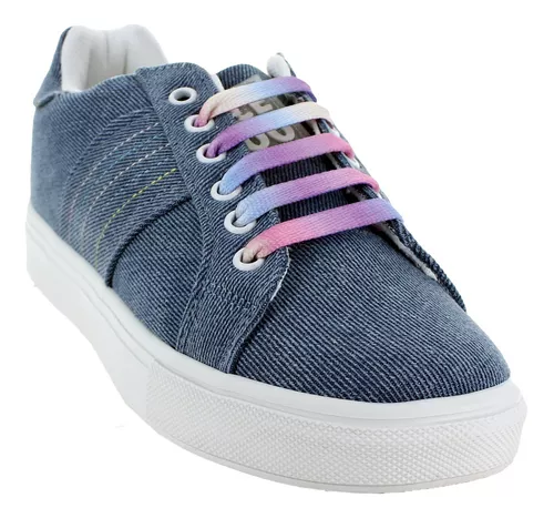 Gosh Tenis Agujetas Arcoiris Mezclilla Mujer 78681