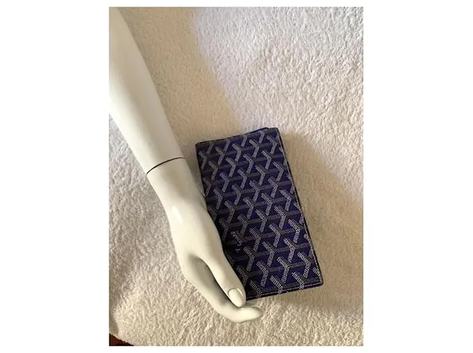 Goyard Cartera vertical azul marino Azul oscuro 