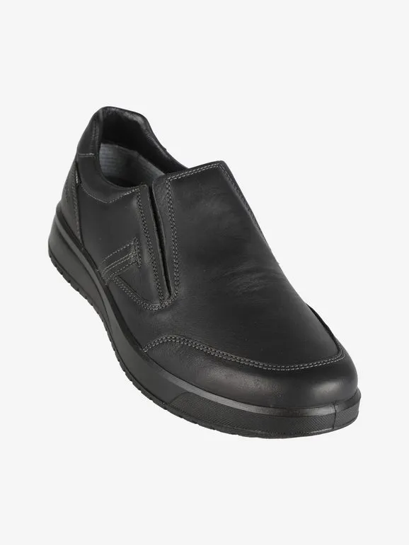 Grisport Zapatos de piel sin cordones para hombre.